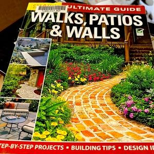 Paperback Book “WALKS, PATIOS, & WALLS” Ultimate Guide. 240 pages
